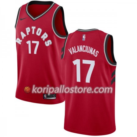 Toronto Raptors Jonas Valanciunas 17 Nike 2017-18 Punainen Miesten Pelipaidat Swingman 